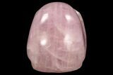 Polished Rose Quartz Crystal Skull #108355-3